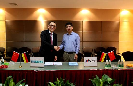 A framework agreement on strategic partnership was signed between Siemens (China) and Nanjing High Accurate Marine