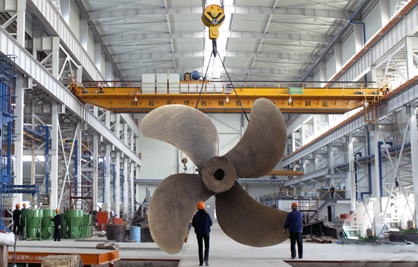 中国传动镇江同舟螺旋桨有限公司新厂区首制产品开工